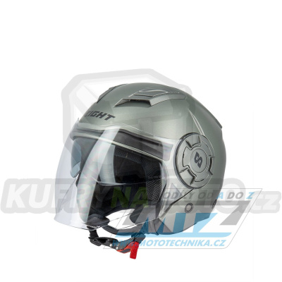 Přilba S-LINE Eight S749 JET TWISTER Matte Titanium - titanová - velikost S