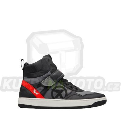 Moto boty XPD MOTO PRO SNEAKERS antracitovo/červené