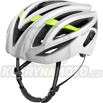 cyklo přilba s headsetem R2 EVO, SENA (matná bílá)