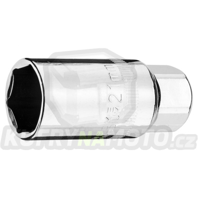 klíč na svíčky extra tenký s gumou (21 mm) 3/8"