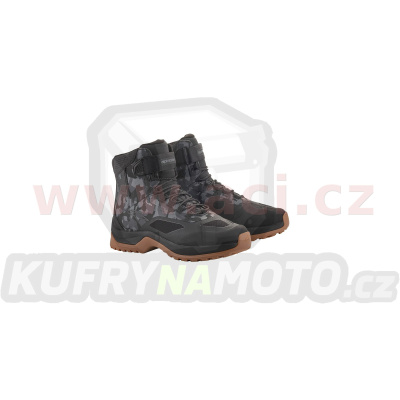 boty CR-6 DRYSTAR, ALPINESTARS (černá/šedá maskáčová)