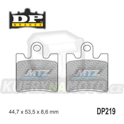 Destičky brzdové DP219 - DP BRAKES směs Premium Sinter OEM