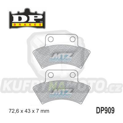 Destičky brzdové DP Brakes DP909 - směs Premium OEM Sinter