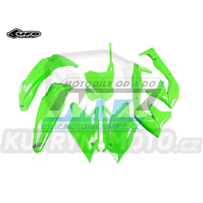 Sada plastů Kawasaki KXF450 / 18 - barva FLUO zelená (neon zelená)
