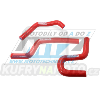Hadice chladiče Honda CR80+CR85 / 98-07 - červené (sada 3 ks)