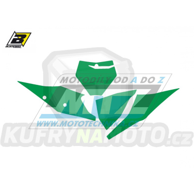 Polepy číslových tabulek (vystřižené) - KTM SX+SXF / 19-22 - barva zelená