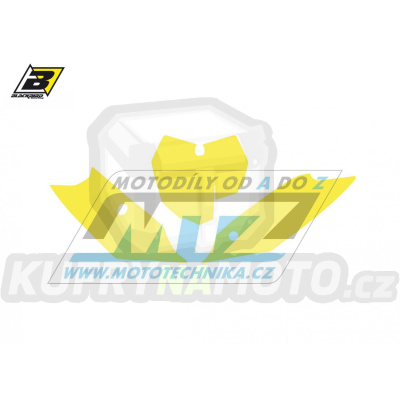 Polepy číslových tabulek (vystřižené) - KTM SX+SXF / 13-15 - barva žlutá