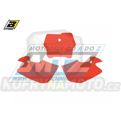 Polepy číslových tabulek (vystřižené) - Husqvarna CR125+CR250 / 00-04 + TC250+TC450 / 02-04 - barva červená