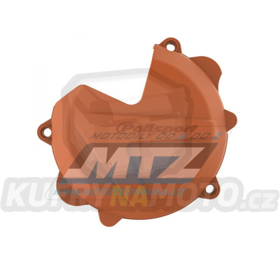 Kryt spojkového víka KTM 250SX / 13-16 + 250EXC+300EXC / 13-16 + Freeride 250R / 14-23 + Husqvarna TC250+TE250+TE300 / 14-16 - barva tmavě oranžová