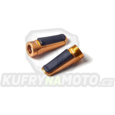 Stupačky bez adaptérů PUIG SPORT 7318O zlatá s gumou