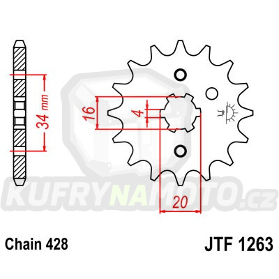Řetězové kolečko JT JTF 1263-11 11 zubů, 428