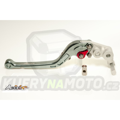 ACCEL páčka (sklapovací) brzdová HONDA CBR 600 RR '07-13,CBR 1000 RR '04-13,CB 1000R '08-09 barva šedá (DHH01)
