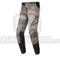 kalhoty TECHSTAR limitovaná edice AMS, ALPINESTARS (šedá/černá/žlutá fluo)