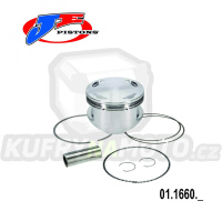 Pístní sada Honda XR650L / 93-24 + NX650 Dominátor / 88-02 + SLR650 / 97-00 + FMX650 / 05-07 - pro vrtání 102,00mm (J.E. Pistons 139550)