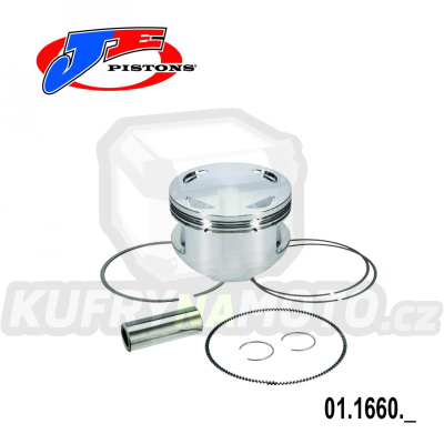Pístní sada Honda XR650L / 93-24 + NX650 Dominátor / 88-02 + SLR650 / 97-00 + FMX650 / 05-07 - pro vrtání 102,00mm (J.E. Pistons 139550)
