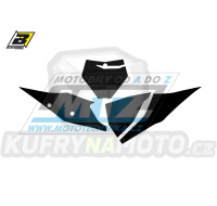 Polepy číslových tabulek (vystřižené) - KTM SX+SXF / 23 - barva černá