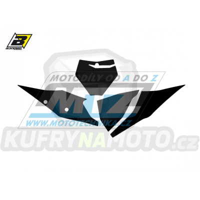 Polepy číslových tabulek (vystřižené) - KTM SX+SXF / 23 - barva černá
