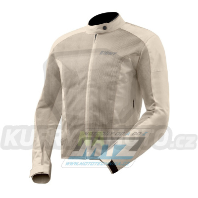 Bunda na motorku EIGHT Aero Flow Jacket Textile - bílá - velikost XXXXXL