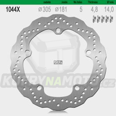 Brzdový kotouč moto NG 1044X