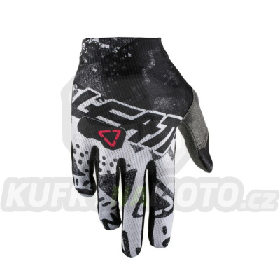 LEATT rukavice CROSS MODEL GPX 1.5 GRIPR TECH WHITE barva bílá/černá velikost M