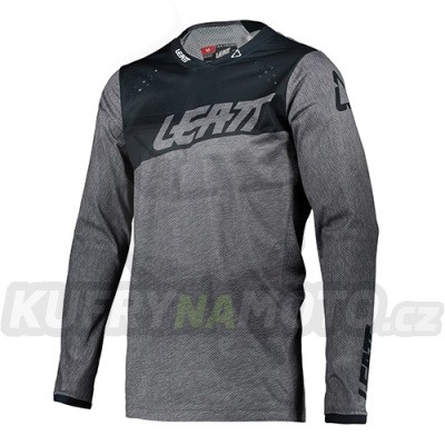 LEATT ČERNÁ / ŠEDÁ MOTO 4.5 LITE dres BRUSHED T-SHIRT VELIKOST M-5021020201