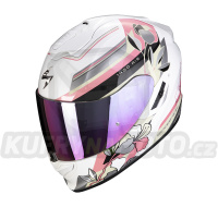 Moto přilba SCORPION EXO-1400 EVO AIR GAIA perleťové bílo/růžovo/zelená