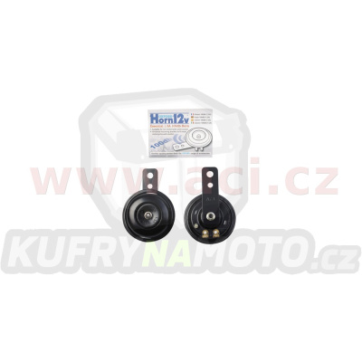 klakson 12V, 100dB, průměr 70 mm, OXFORD (černý)