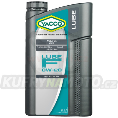 Motorový olej YACCO LUBE F 0W20, 2 L