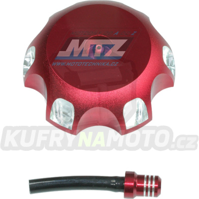 Víčko nádrže Alu - Honda CR85 / 00-07 + CRF150R / 07-22 + XR400 / 96-04 - červené