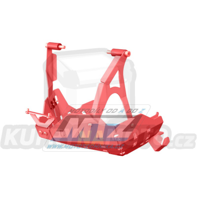 Kryt pod motor hliníkový Dual Sport - Ducati DesertX 937 / 22-24 - barva červená