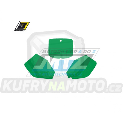 Polepy číslových tabulek (vystřižené) - Suzuki RM125+RM250 / 99-00 - barva zelená