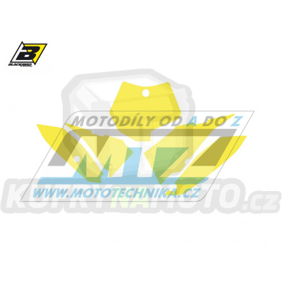 Polepy číslových tabulek (vystřižené) - KTM 65SX / 09-15 - barva žlutá