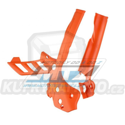 Kryty rámu - KTM SX+SXF+XC+XCF / 11-15 + 250SX / 11-16 + EXC+EXCF+XCW+XCFW / 12-16 - barva oranžová