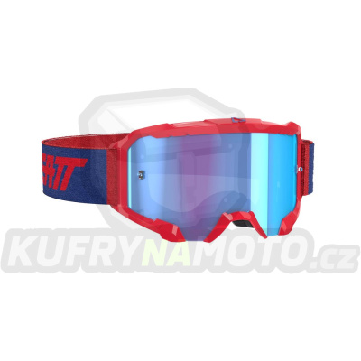 LEATT  brýle VELOCITY 4.5 GOGGLE RED/BLUE barva červená/granátová