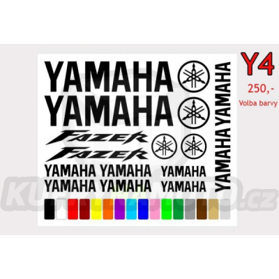 Samolepky YAMAHA Y4 různé barvy