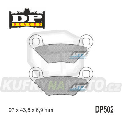 Destičky brzdové DP502 - DP BRAKES směs Premium Sinter OEM