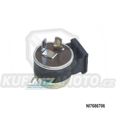 Relé blinkrů (přerušovač blinkrů) 2pólové / 6V - kulaté 2x15W