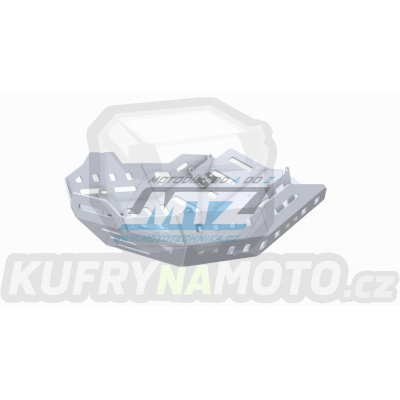 Kryt pod motor hliníkový Dual Sport - Honda NC700X / 12-17 + NC750X / 14-20 - (není určeno pro verze s dvojitou spojkou!) - barva stříbrná Ice Polished