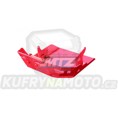 Kryt pod motor hliníkový Dual Sport - KTM 125 Duke / 11-16 + 200 Duke / 12-17 - barva červená