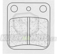 Zadní brzdové destičky CL Brakes PGO 50 Bugrider (Buggie) 2006-2006 směs ATV - akce