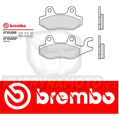 Brzdové destičky Brembo TRIUMPH DAYTONA 750 r.v. Od 91 - 92 Originál směs Zadní