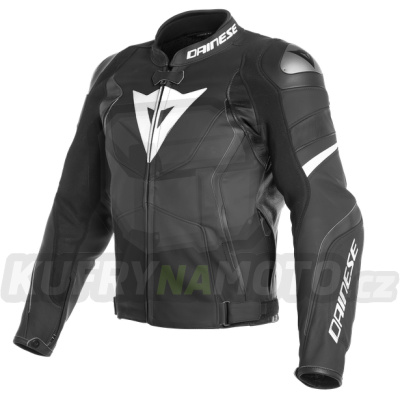 Moto bunda DAINESE AVRO 4 LEATHER matná černo/bílá