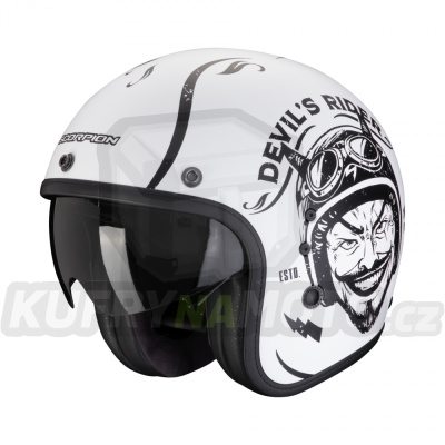 Moto přilba SCORPION BELFAST EVO ROMEO matná bílo/černá