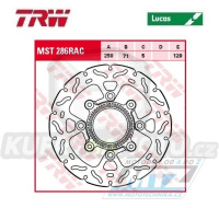 Kotouč brzdový TRW MST286RAC (250/71/4D) - zubatý design - Kawasaki KLE650Versys / 15- + EN650VulcanS / 15-