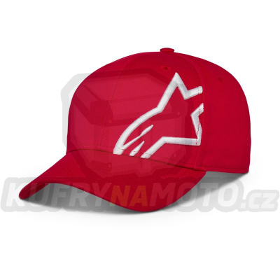 kšiltovka CORP SNAP 2 HAT, ALPINESTARS (červená/bílá)