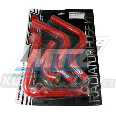Hadice chladiče DRC RADIATOR HOSE KIT - DRC D47-02-193 - Husqvarna WR250+WR300 / 06-13 - červené (sada 4ks)