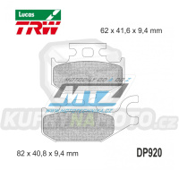 Destičky brzdové DP920-LUSI TRW Lucas MCB724SI - směs Sinter Offroad
