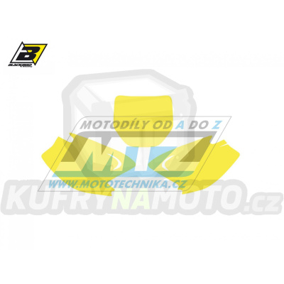 Polepy číslových tabulek (vystřižené) - Kawasaki KX125+KX250 / 03-08 - barva žlutá