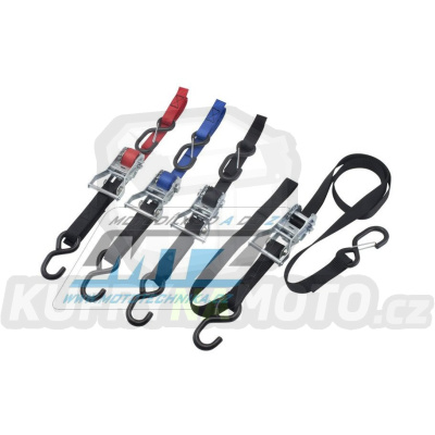 Popruhy/Kurty s ráčnou a pojistkou DRC T2 RATCHET TIEDOWNS - DRC D36-05-520 - černé
