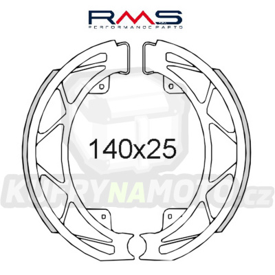Brzdové čelisti RMS 225120560